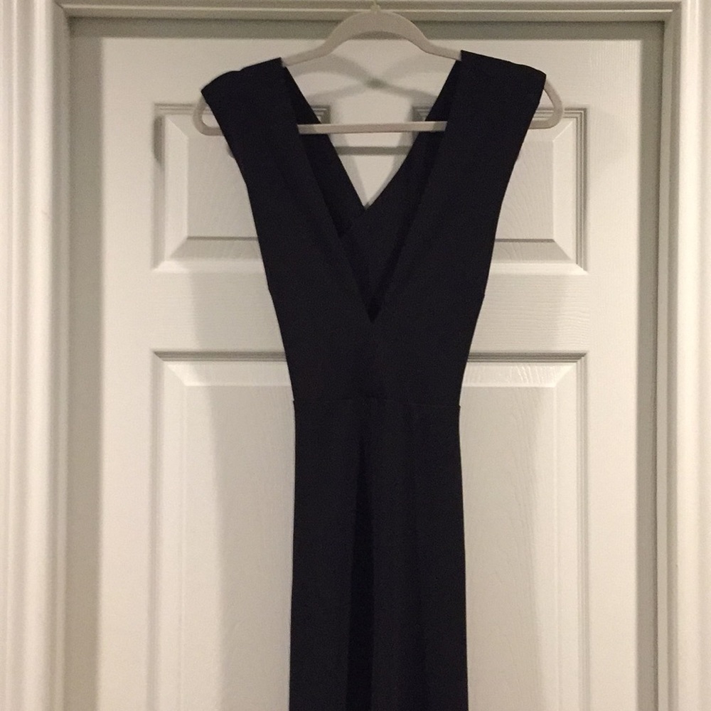 Black Jumpsuit with Cross Back